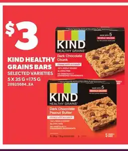 Loblaws KIND HEALTHY GRAINS BARS, 5 X 35 G =175 G offer