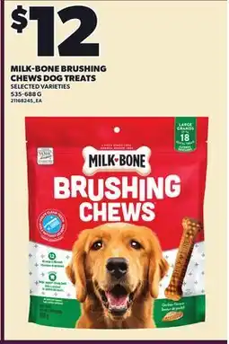 Loblaws MILK-BONE BRUSHING CHEWS DOG TREATS offer