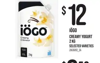 Loblaws IÖGO CREAMY YOGURT offer