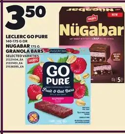 Loblaws LECLERC GO PURE, 140-175 G OR NUGABAR, 175 G offer