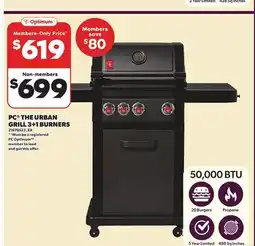 Loblaws PC THE URBAN GRILL 3+1 BURNERS offer