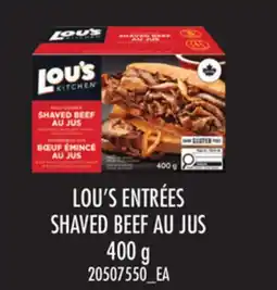 Loblaws LOU'S ENTRÉES SHAVED BEEF AU JUS offer