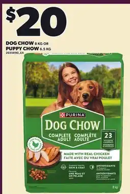 Loblaws DOG CHOW, 8 KG OR PUPPY CHOW, 6.5 KG offer