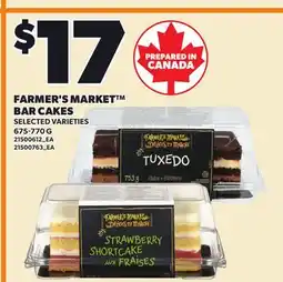 Loblaws FARMER'S MARKET BAR CAKES offer