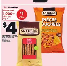 Loblaws SNYDERS PRETZEL offer