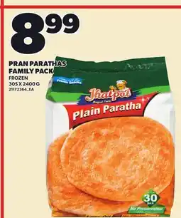 Loblaws PRAN PARATHAS FAMILY PACK, 30S X offer