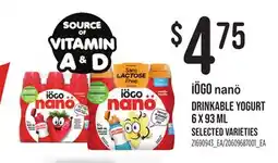 Loblaws iÖGO nanö DRINKABLE YOGURT offer