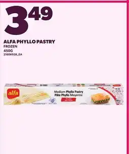 Loblaws ALFA PHYLLO PASTRY offer