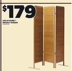 Loblaws LIFE AT HOME PRIVACY SCREEN offer