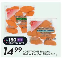 Sobeys 40 FATHOMS Breaded Haddock or Cod Fillets offer