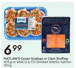 Sobeys MATLAW'S Ocean Scallops or Clam Stuffing offer