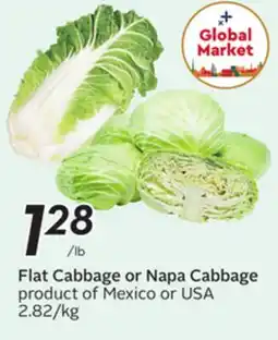 Sobeys Flat Cabbage or Napa Cabbage offer