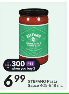 Sobeys STEFANO Pasta Sauce offer