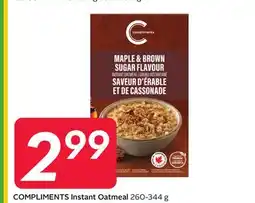 Sobeys COMPLIMENTS Instant Oatmeal offer