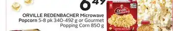 Sobeys ORVILLE REDENBACHER Microwave Popcorn offer