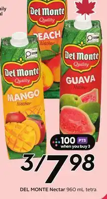Sobeys DEL MONTE Nectar - Tropical Fest offer