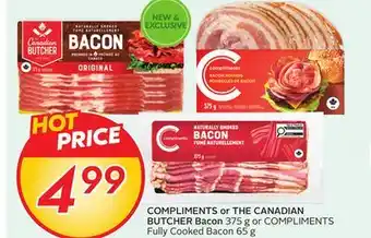 Sobeys COMPLIMENTS or THE CANADIAN BUTCHER Bacon offer
