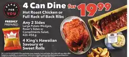 Sobeys Hot Roast Chicken or Full Rack of Back Ribs offer