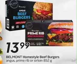 Sobeys BELMONT Homestyle Beef Burgers offer