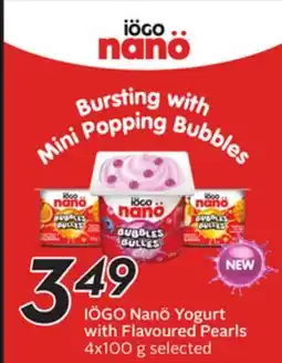 Sobeys IÖGO NanÖ Yogurt with Flavoured Pearls offer