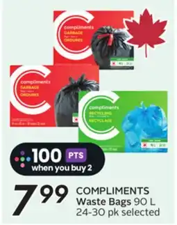 Sobeys COMPLIMENTS Waste Bags offer