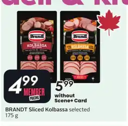 Sobeys BRANDT Sliced Kolbassa offer