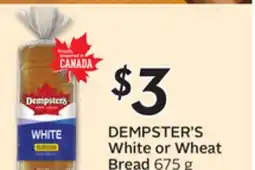 Sobeys DEMPSTER'S White or Wheat Bread offer