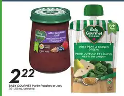 Sobeys BABY GOURMET Purée Pouches or Jars offer