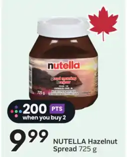 Sobeys NUTELLA Hazelnut Spread offer