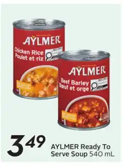 Sobeys AYLMER Ready To Serve Soup offer