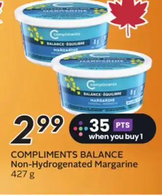 Sobeys COMPLIMENTS BALANCE Non-Hydrogenated Margarine offer