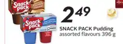 Sobeys SNACK PACK Pudding offer