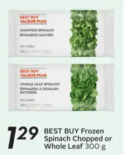 Sobeys BEST BUY Frozen Spinach Chopped or Whole Leaf offer