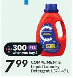 Sobeys COMPLIMENTS Liquid Laundry Detergent offer