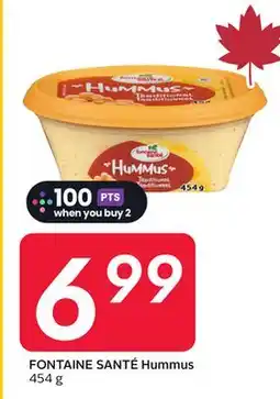 Sobeys FONTAINE SANTÉ Hummus offer