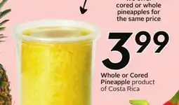 Sobeys Whole or Cored Pineapple - Tropical Fest offer