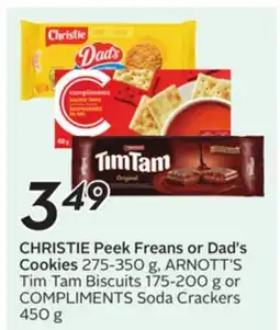 Sobeys CHRISTIE Peek Freans or Dad's Cookies offer