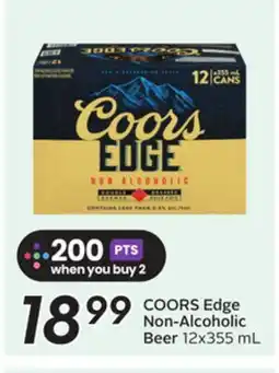 Sobeys COORS Edge Non-Alcoholic Beer offer