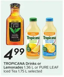 Sobeys TROPICANA Drinks or Lemonades offer