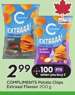 Sobeys COMPLIMENTS Potato Chips Extraaa! Flavour offer