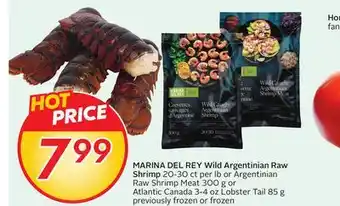 Sobeys MARINA DEL REY Wild Argentinian Raw Shrimp offer