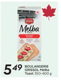 Sobeys BOULANGERIE GRISSOL Melba Toast offer