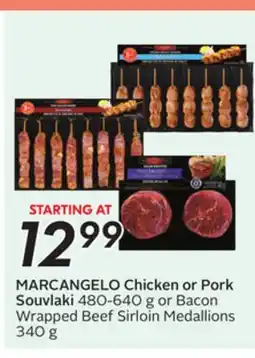 Sobeys MARCANGELO Chicken or Pork Souvlaki offer