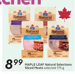 Sobeys MAPLE LEAF Natural Selections Sliced Meats offer