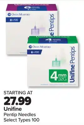 PharmaChoice Unifine Pentip Needles offer