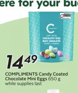 Sobeys COMPLIMENTS Candy Coated Chocolate Mini Eggs offer