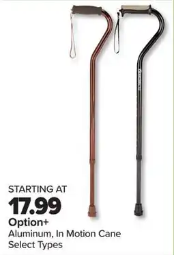 PharmaChoice Option+ Aluminum, In Motion Cane offer