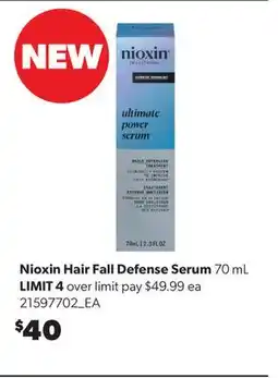 Real Canadian Superstore NIOXIN HAIR FALL DEFENSE SERUM offer