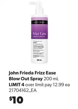 Real Canadian Superstore JOHN FRIEDA FRIZZ EASE BLOW OUT SPRAY offer