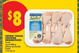 No Frills SUFRA HALAL CHICKEN DRUMSTICKS fresh up to offer